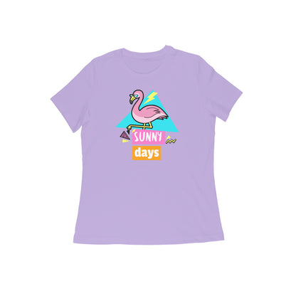 Sunny days women's t-shirt-Iris Lavender-Snapper Choice