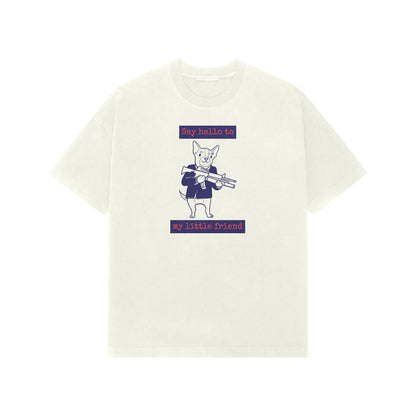 Say hello to my little friend premium oversized tshirt-Ivory-Snapper Choice
