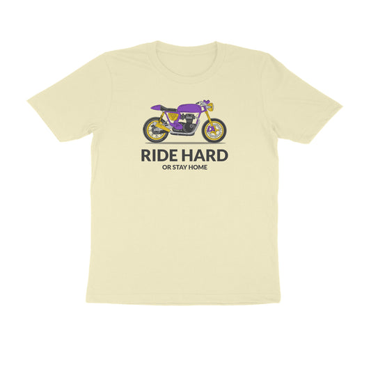 Ride hard or stay home men's tshirt-Almond-Snapper Choice