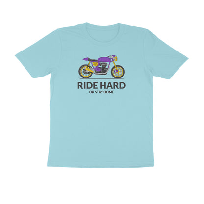 Ride hard or stay home men's tshirt-Surf Blue-Snapper Choice