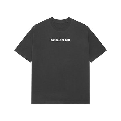 Bangalore Girl Premium Oversized Tshirt-Black-Snapper Choice