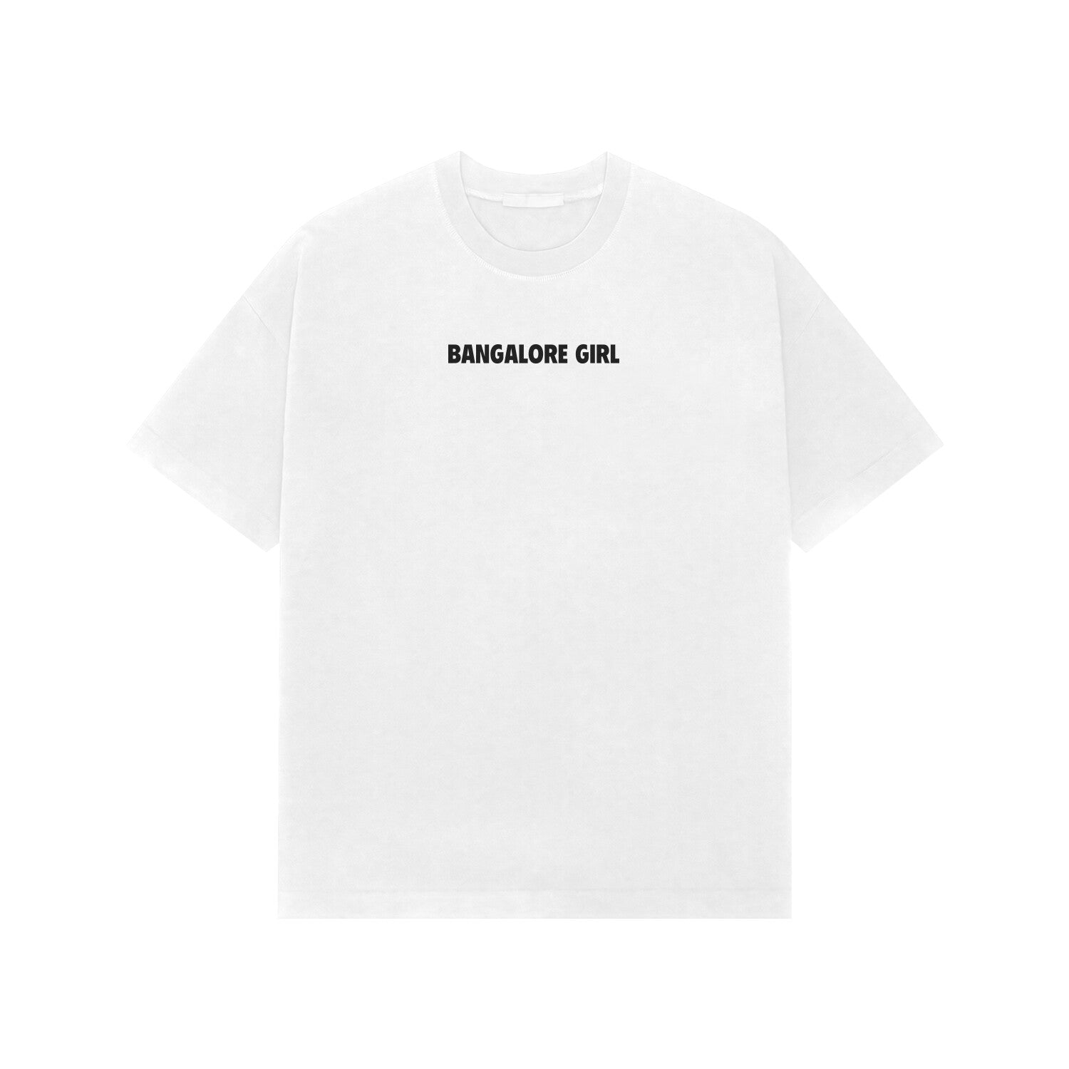 Bangalore Girl Premium Oversized Tshirt-White-Snapper Choice