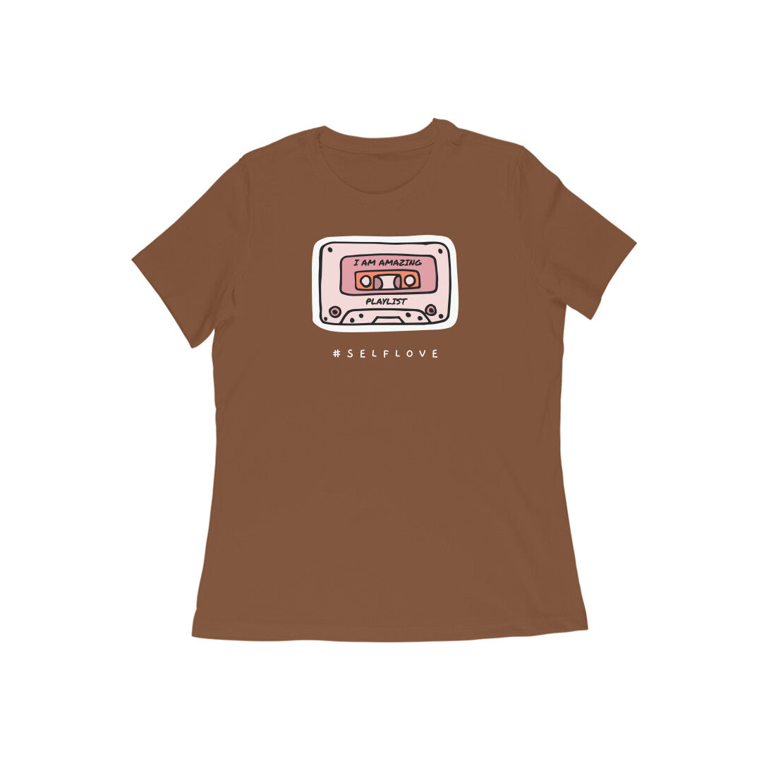 I am amazing women tshirt-Coffee Brown-Snapper Choice