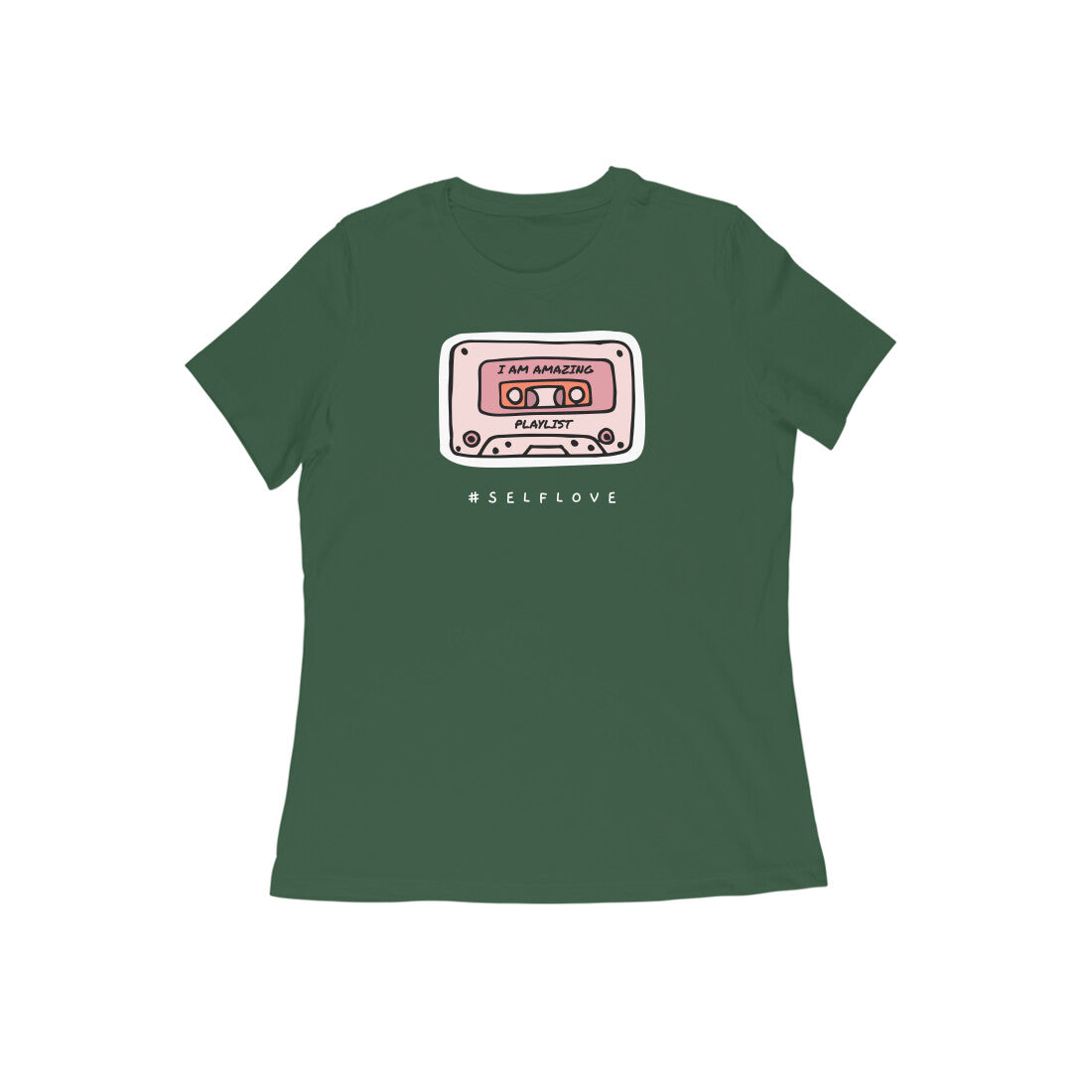 I am amazing women tshirt-Olive Green-Snapper Choice