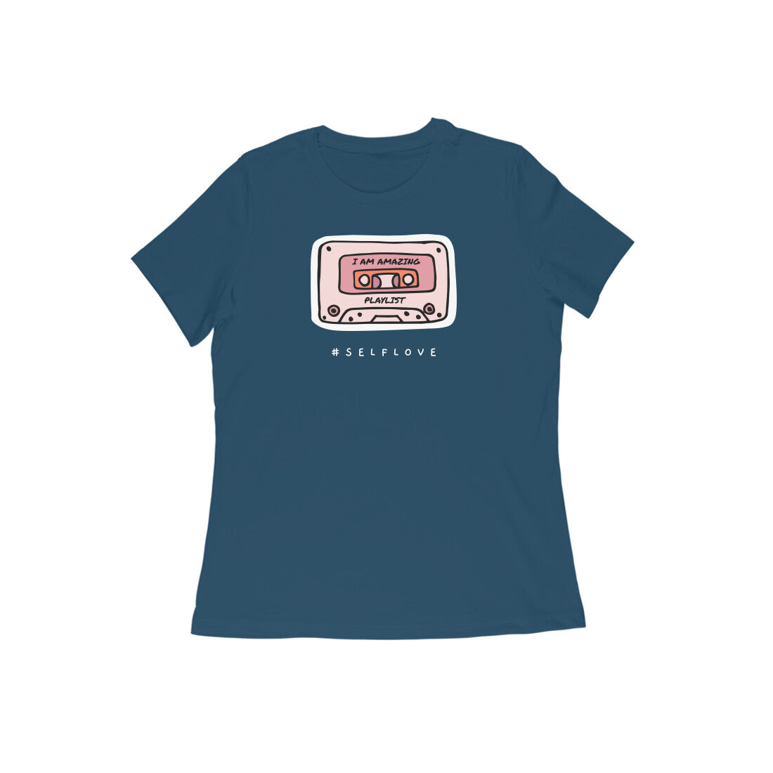 I am amazing women tshirt-Navy Blue-Snapper Choice