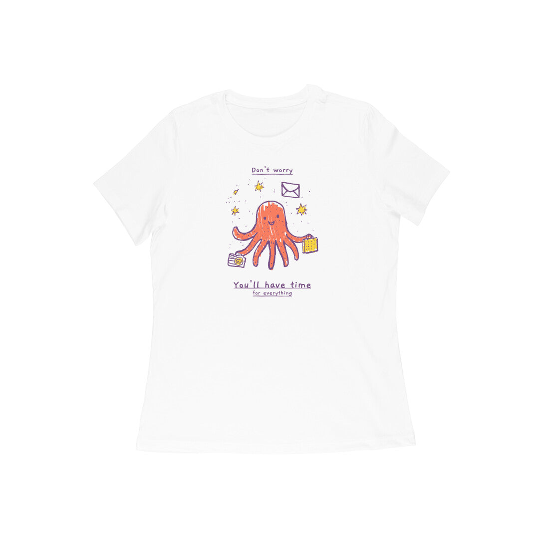 Don't Worry Women's tshirt-White-Snapper Choice