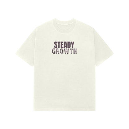 Steady Growth Premium Oversized tshirt-Ivory-Snapper Choice