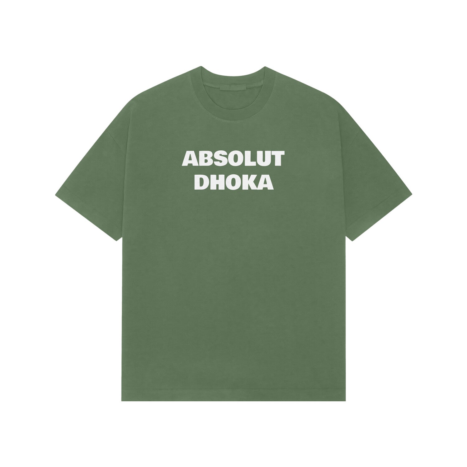 Absolut Dhoka Premium Oversized t-shirt-Forest Green-Snapper Choice