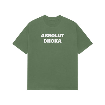 Absolut Dhoka Premium Oversized t-shirt-Forest Green-Snapper Choice