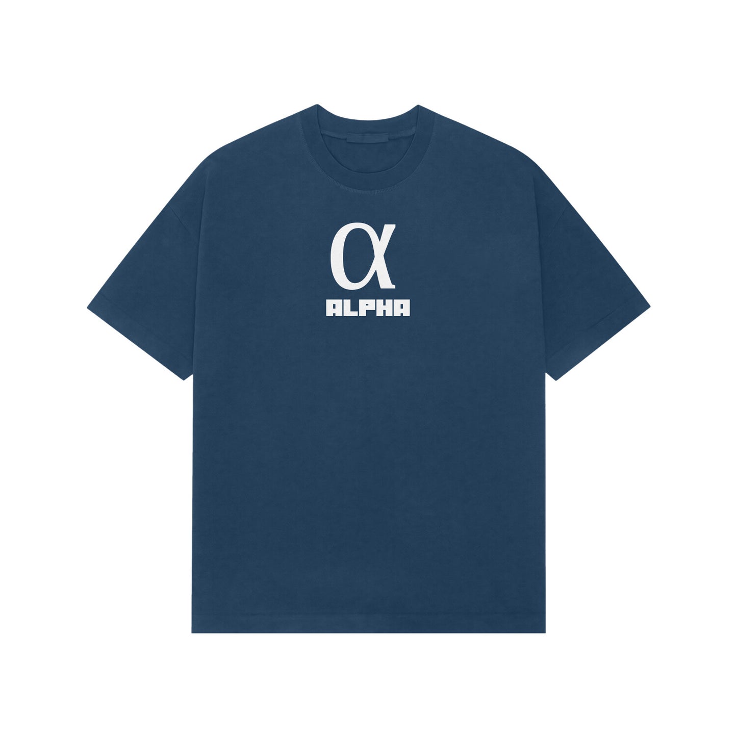 ALPHA Premium Oversized tshirt-Navy Blue-Snapper Choice