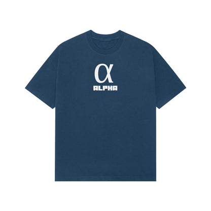 ALPHA Premium Oversized tshirt-Navy Blue-Snapper Choice