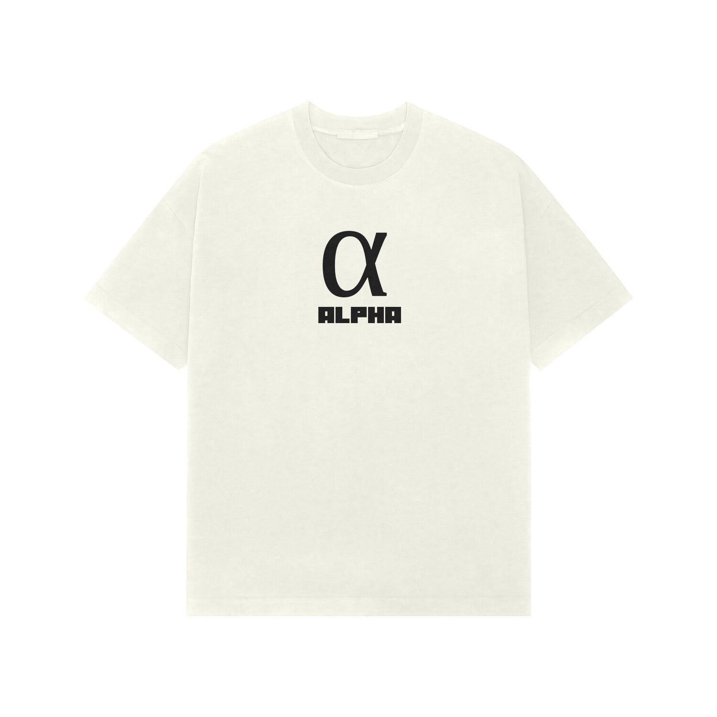 ALPHA Premium Oversized tshirt-Ivory-Snapper Choice