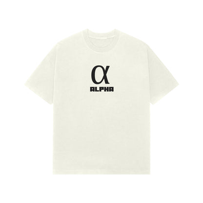 ALPHA Premium Oversized tshirt-Ivory-Snapper Choice