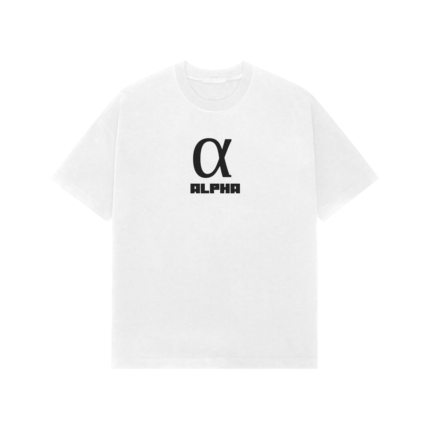 ALPHA Premium Oversized tshirt-White-Snapper Choice