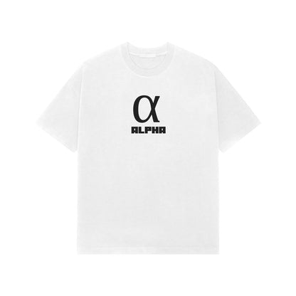 ALPHA Premium Oversized tshirt-White-Snapper Choice