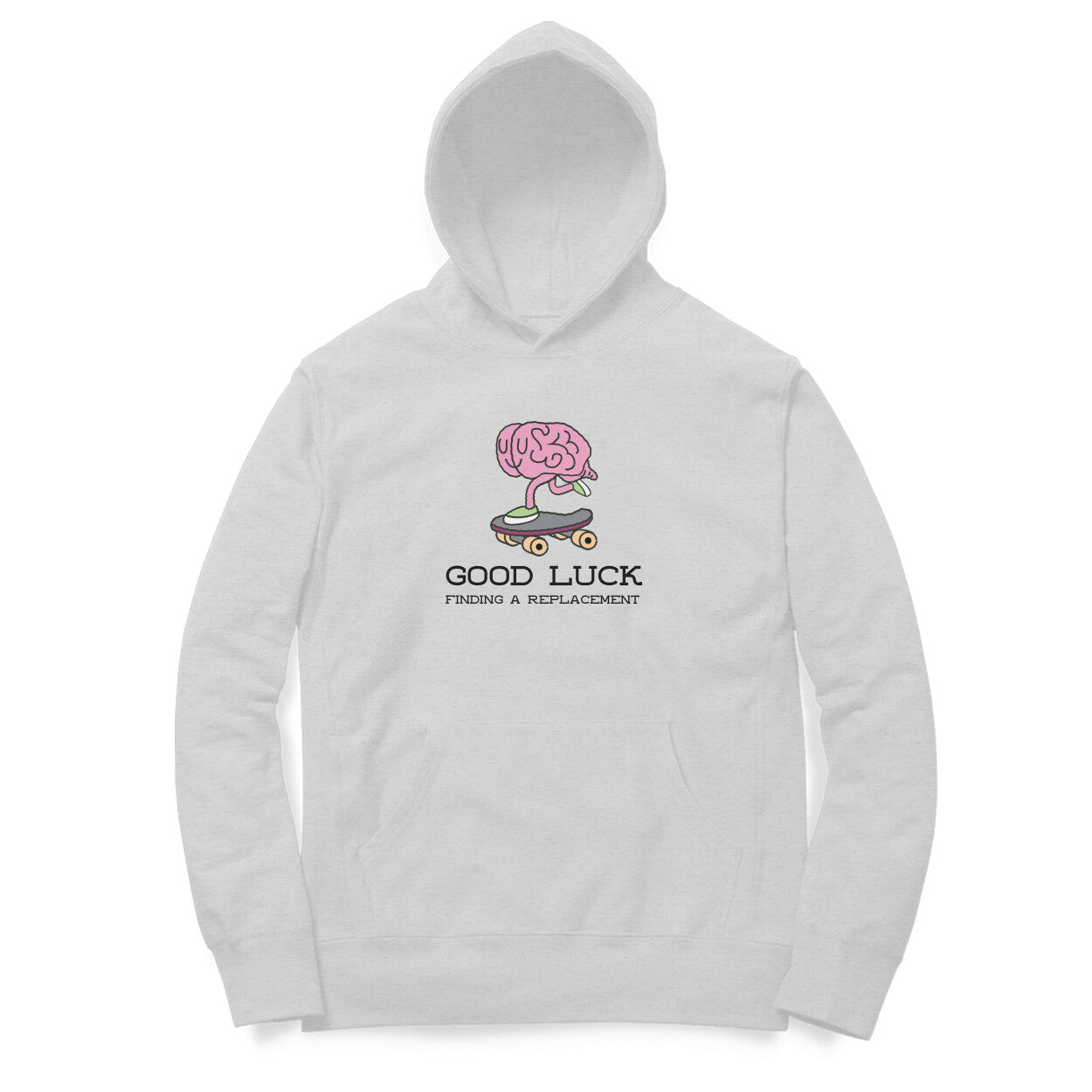 Good Luck Hoodie-Melange Grey-Snapper Choice