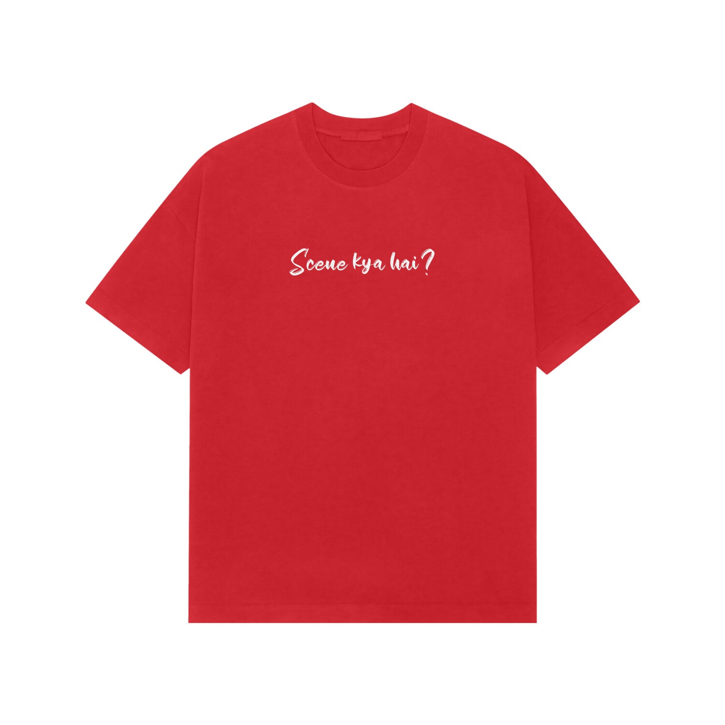 Scene kya hai Premium oversized t-shirt-Red-Snapper Choice