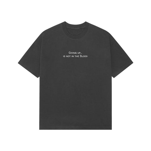 Giving up is not in the blood Premium Oversized t-shirt-Black-Snapper Choice