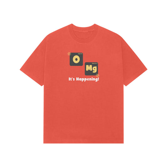 OMG its happening Premium Oversized tshirt-Brick Red-Snapper Choice