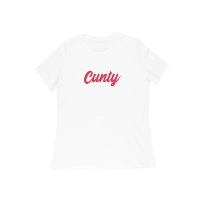 Cunty women t-shirt-White-Snapper Choice