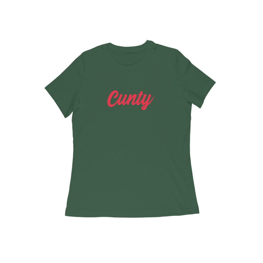 Cunty women t-shirt-Olive Green-Snapper Choice