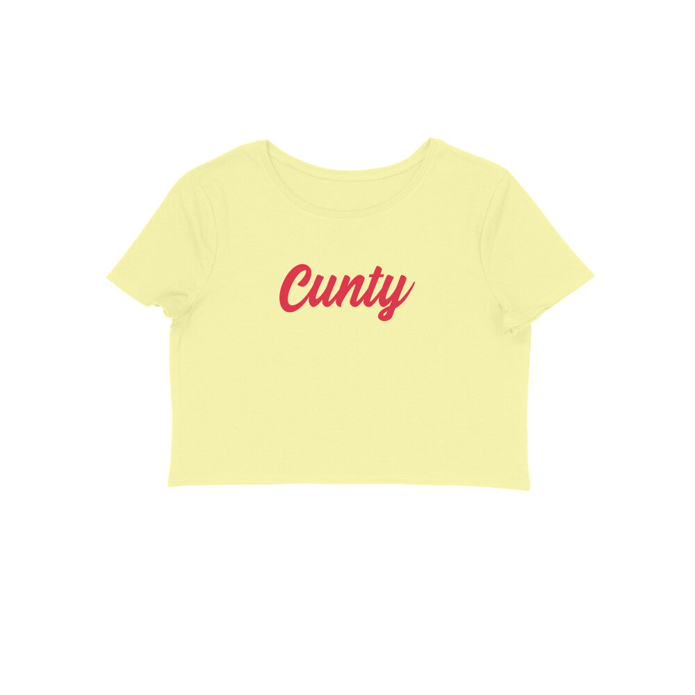 Cunty Crop Top-Butter Yellow-Snapper Choice