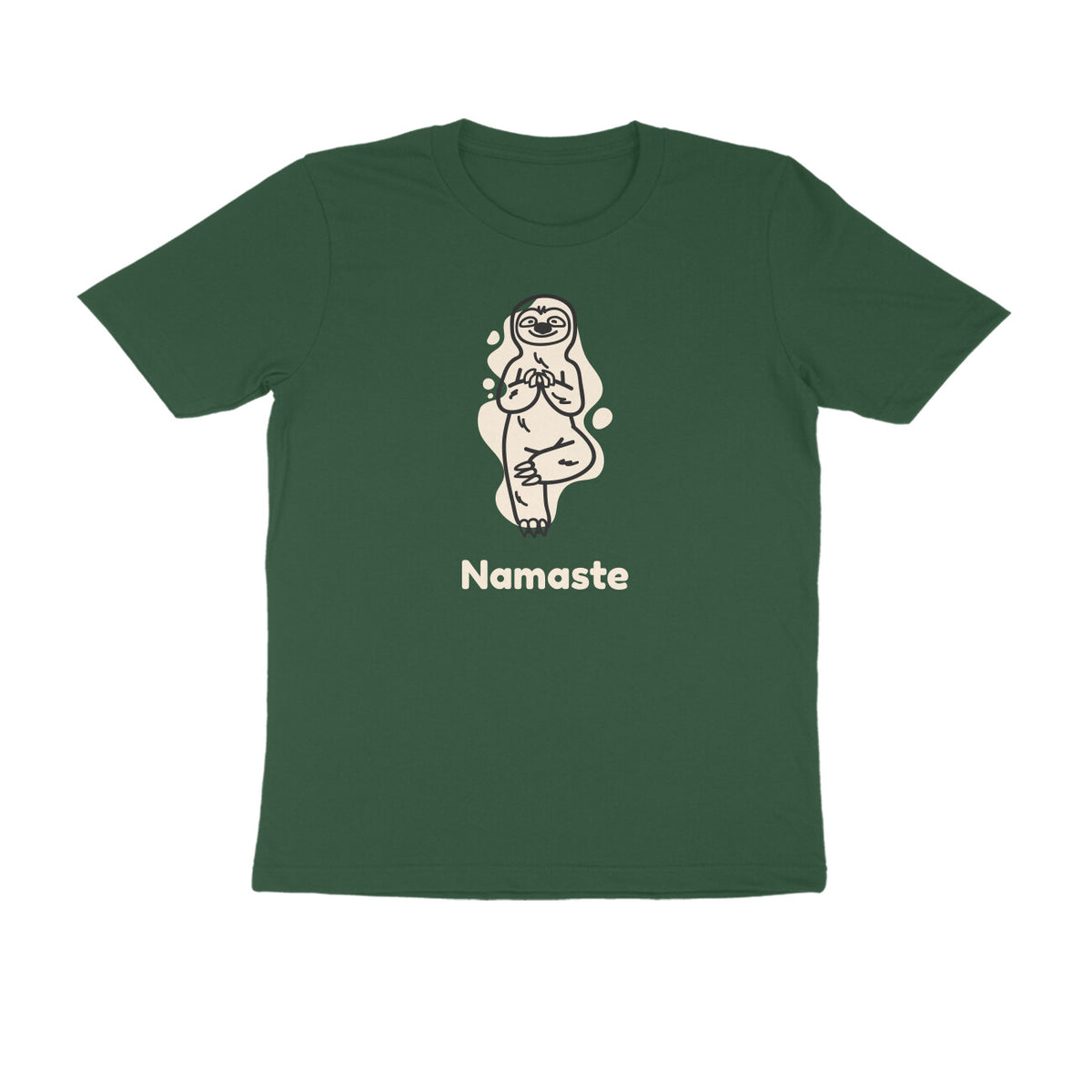 Namaste men's tshirt-Olive Green-Snapper Choice
