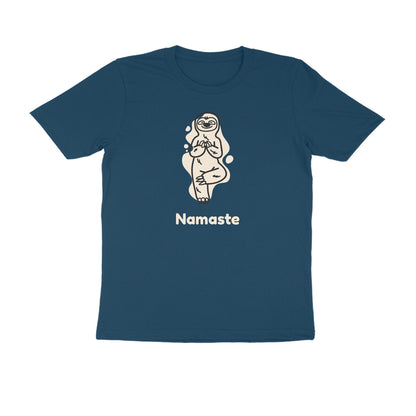 Namaste men's tshirt-Navy Blue-Snapper Choice