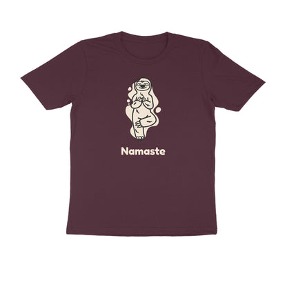Namaste men's tshirt-Burgundy-Snapper Choice