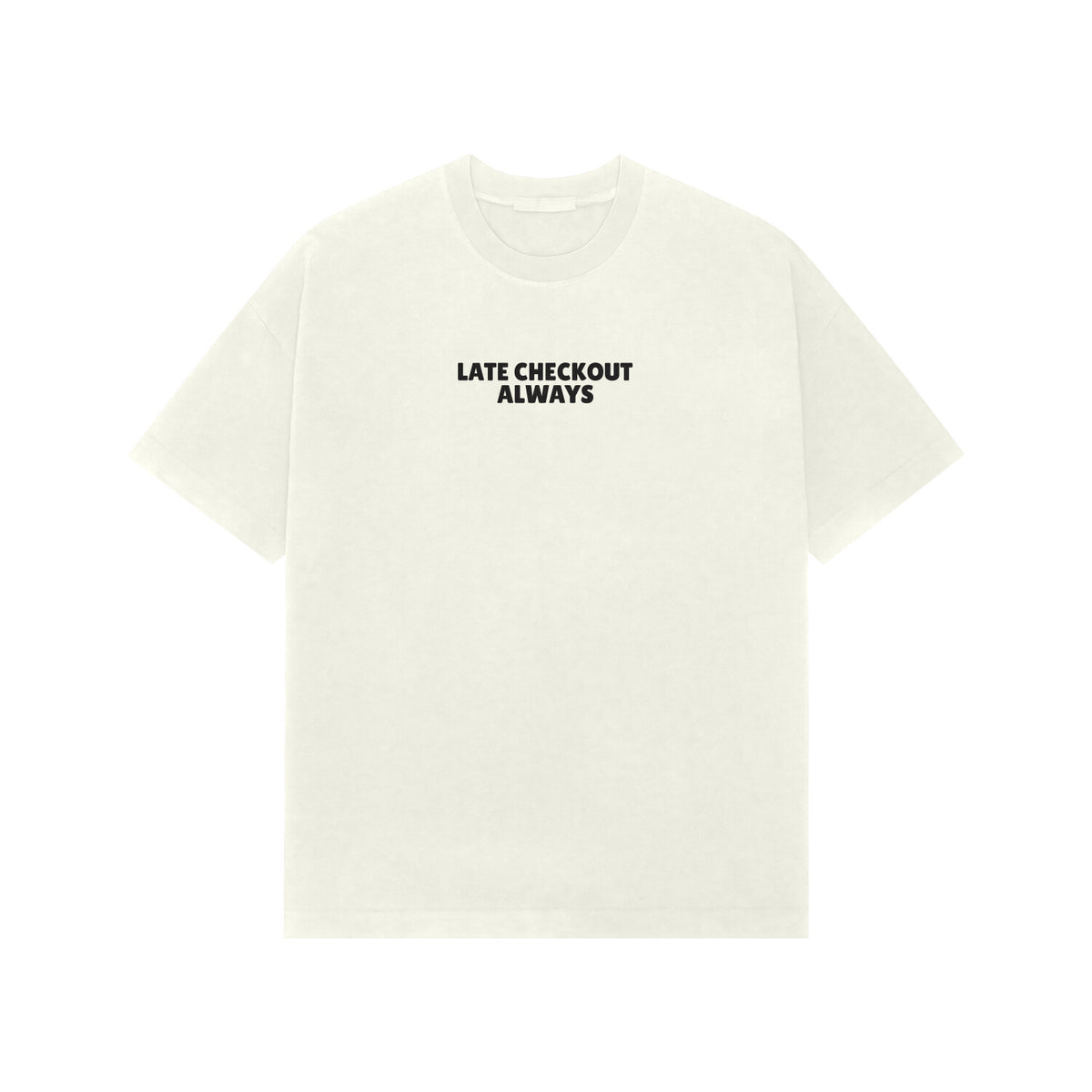 Late checkout always Premium Oversized tshirt-Ivory-Snapper Choice