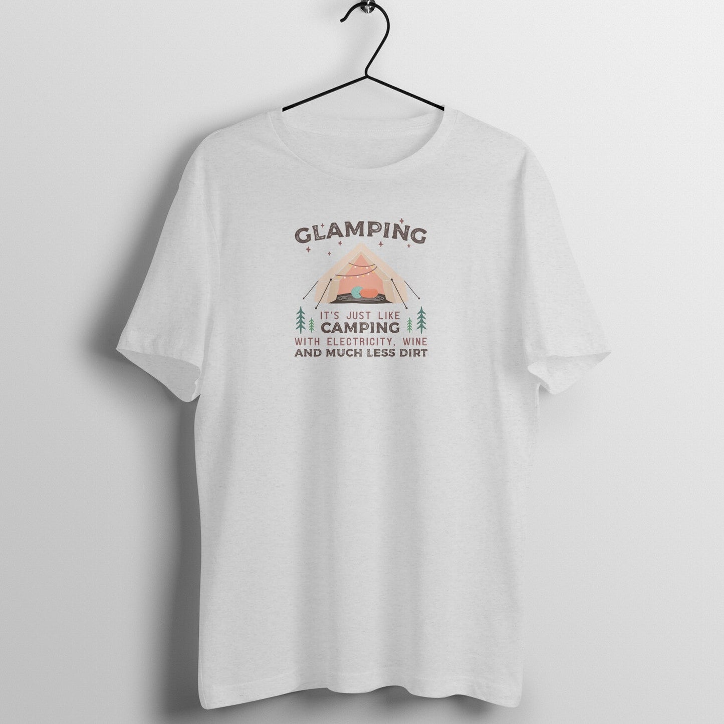 Glamping T-Shirt-Melange Grey-Snapper Choice