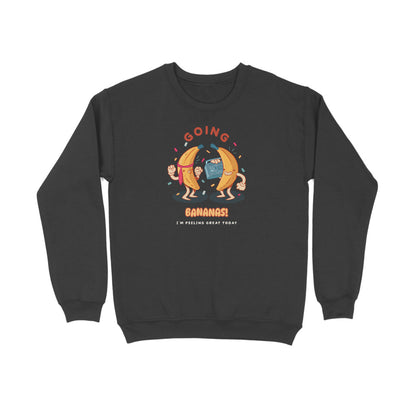 Going Bananas Sweatshirt-Black-Snapper Choice
