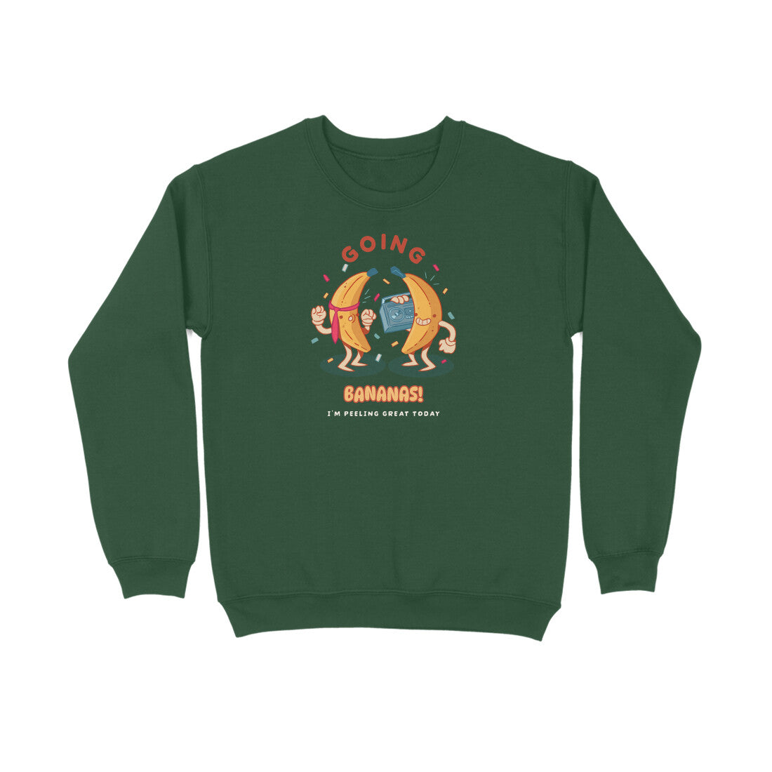 Going Bananas Sweatshirt-Olive Green-Snapper Choice