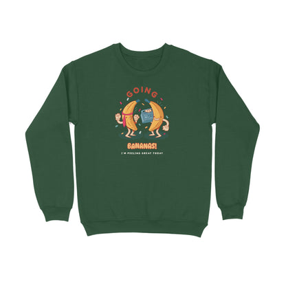 Going Bananas Sweatshirt-Olive Green-Snapper Choice