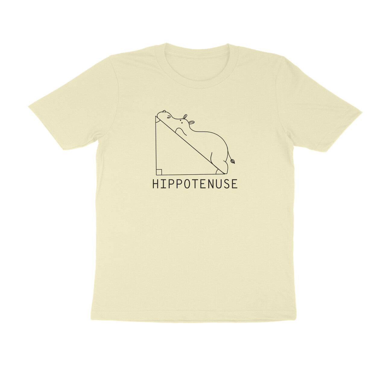 Hippotenuse Men's t-shirt-Almond-Snapper Choice