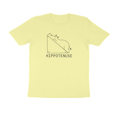 Hippotenuse Men's t-shirt-Butter Yellow-Snapper Choice