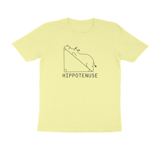 Hippotenuse Men's t-shirt-Butter Yellow-Snapper Choice