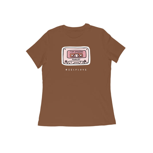 I am amazing women tshirt-Coffee Brown-Snapper Choice