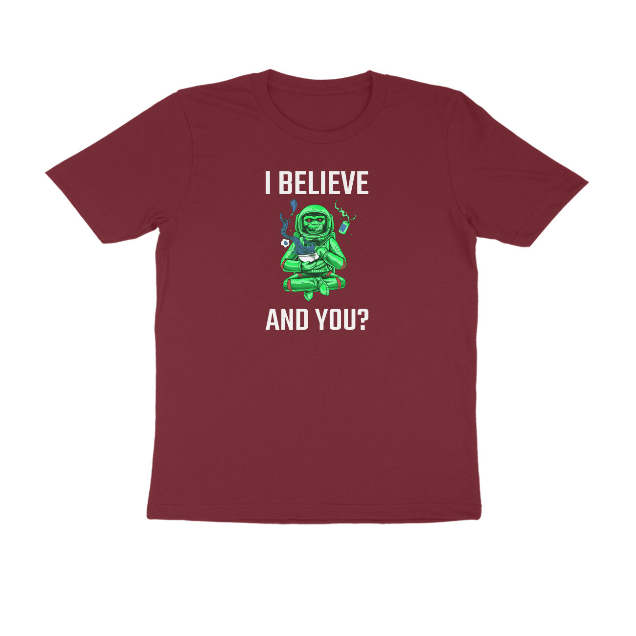 I Believe and you men's t-shirt-Maroon-Snapper Choice