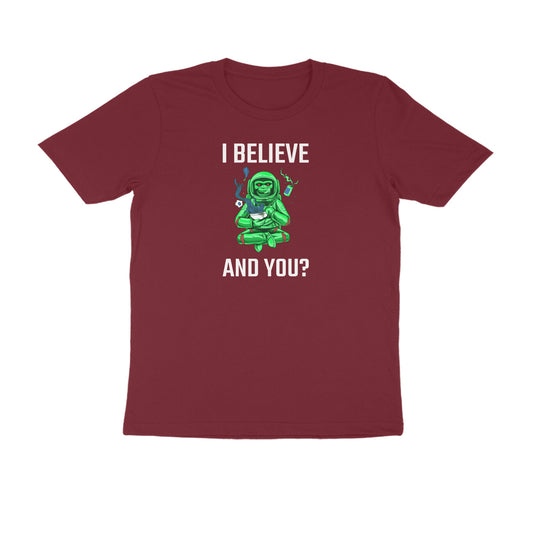 I Believe and you men's t-shirt-Maroon-Snapper Choice