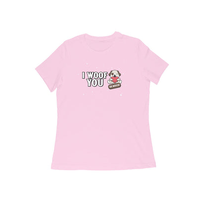 I Woof You Women's Tshirt-Light Pink-Snapper Choice