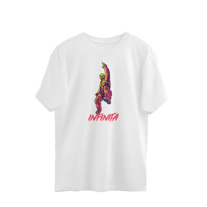 Infinita Unisex Oversized TShirt-White-Snapper Choice
