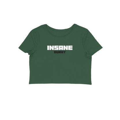 Insane aurat crop top-Olive Green-Snapper Choice