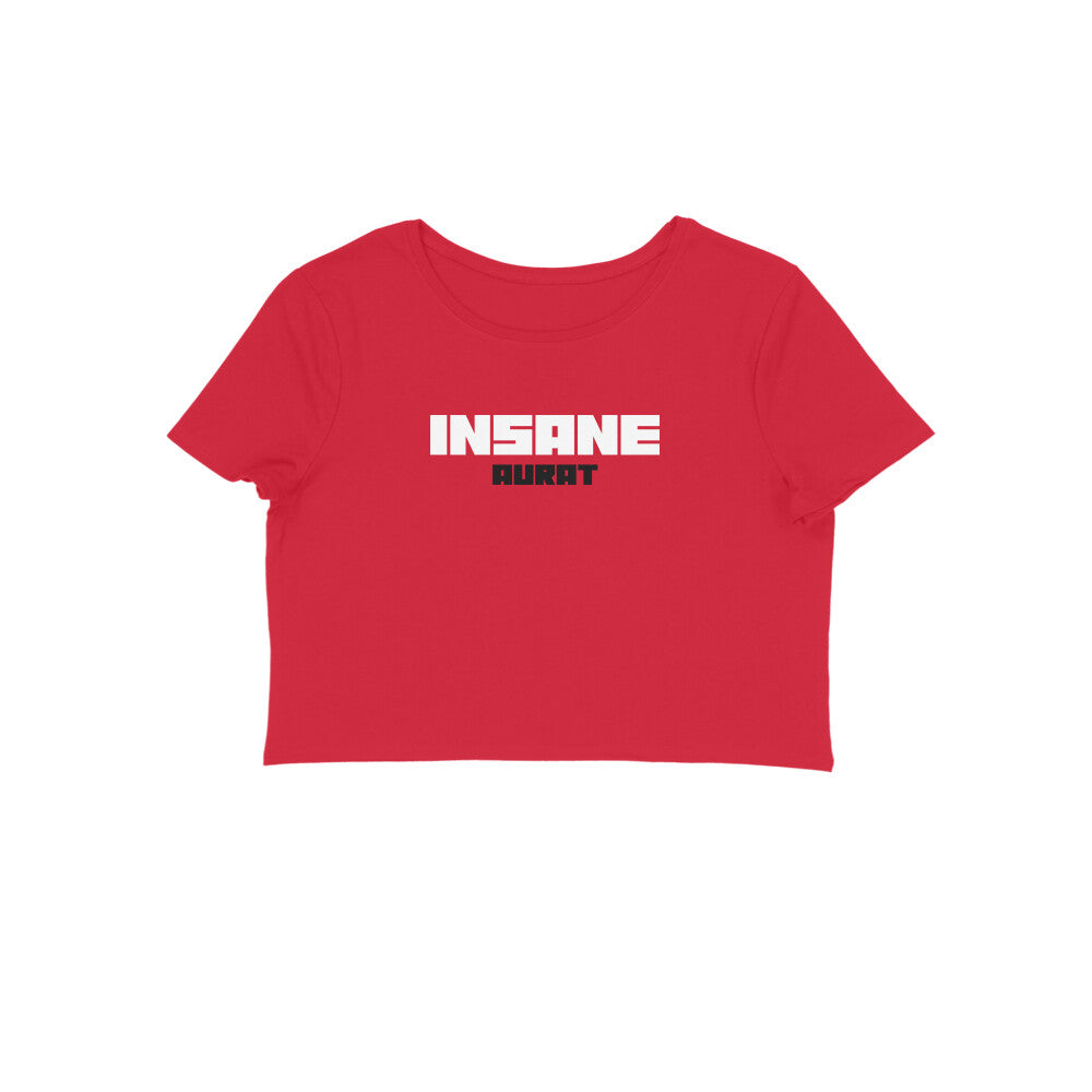 Insane aurat crop top-Red-Snapper Choice