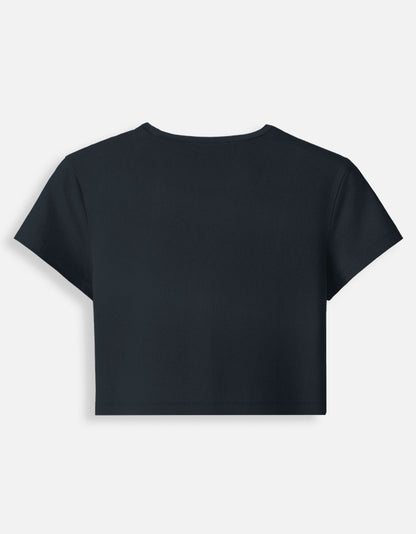 Kalesh Paglu Crop Baby Tee-Snapper Choice