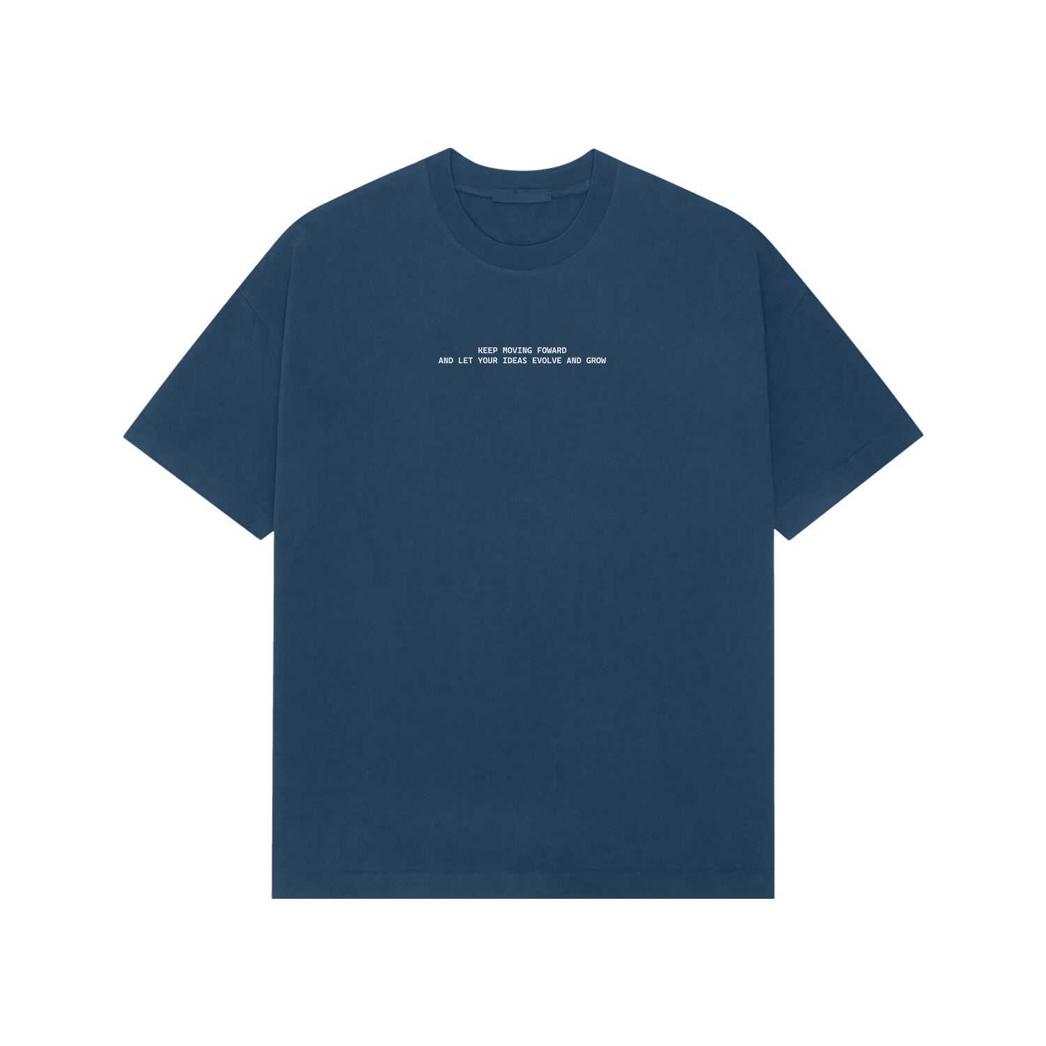 Keep Moving Forward Premium Oversized tshirt-Navy Blue-Snapper Choice