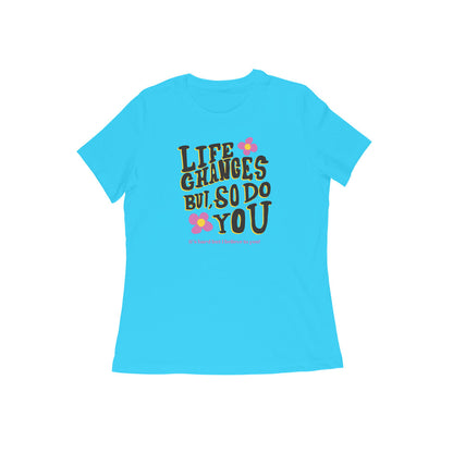 Life Women's T-Shirt-Sky Blue-Snapper Choice