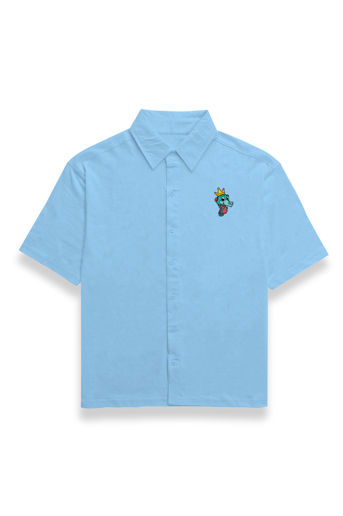 Little Sea horse Oversized Shirt-Baby Blue-Snapper Choice