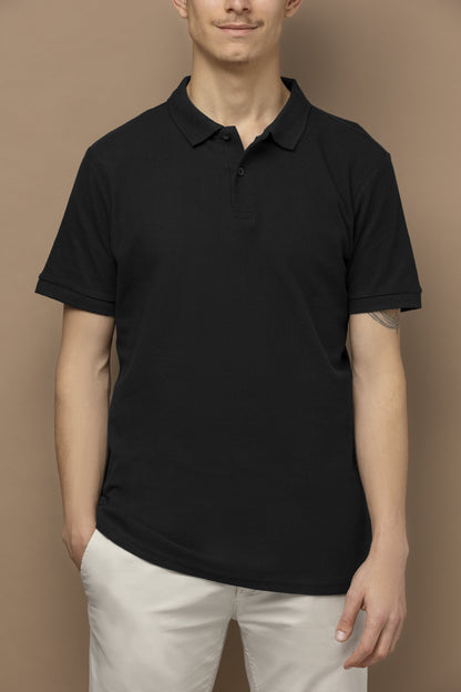 Polo T-Shirt - Black Black - Snapper Choice