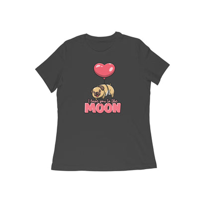 Moon Women's Tshirt-Black-Snapper Choice